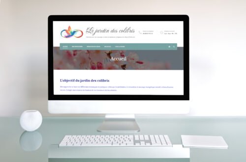 Conception du site internet le jardin des colibris avec WordPress